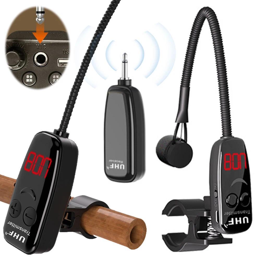 UHF Wireless truments Microphone Wireless Receiver and Transmitter Musical trument Microphone for Cl