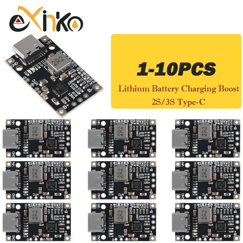 2S 3S Type-C USB BMS 15W 8.4V 12.6V 1.5A Modul Pengisian Daya Baterai Lithium Dengan Dukungan Penyei