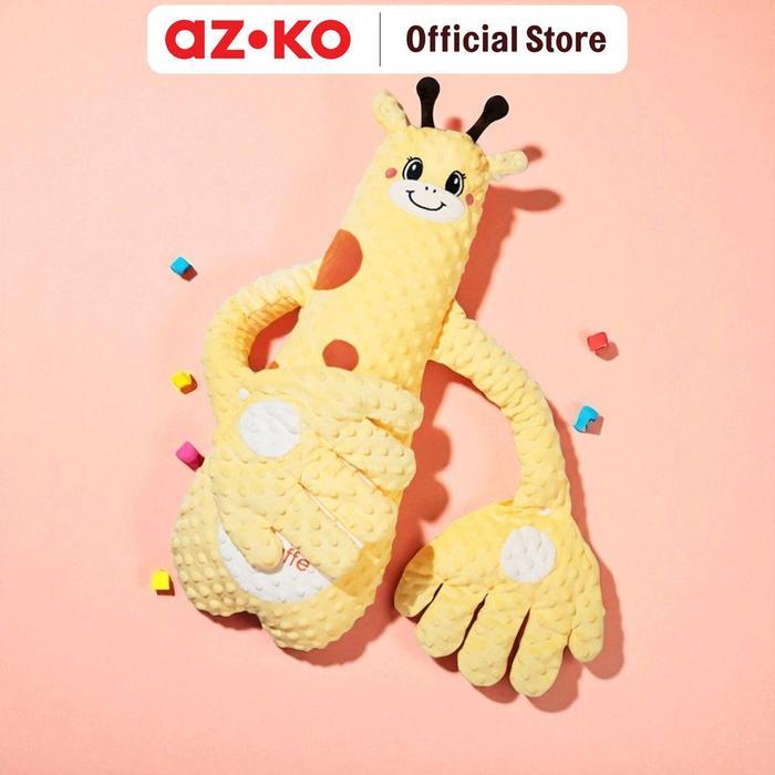 AZKO Ataru Bantal Shooting Bayi Giraffe - Kuning Bantal Bayi Plush Pillow Teman Tidur Support Bayi P