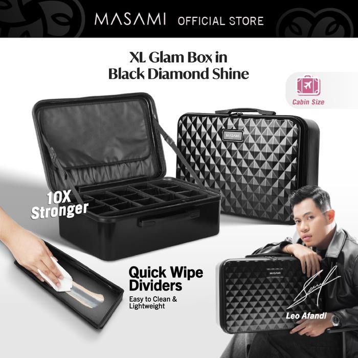 lv [TALI BELAKANG KUAT] Masami x Leo Afandi XL Glam Box in Black Diamond Shine | L Glam Box in Black