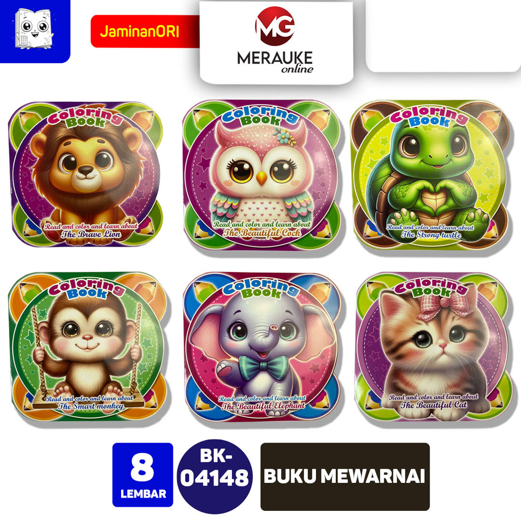 

HONEY BEKKI Coloring book,Buku mewarnai anak BK 04148