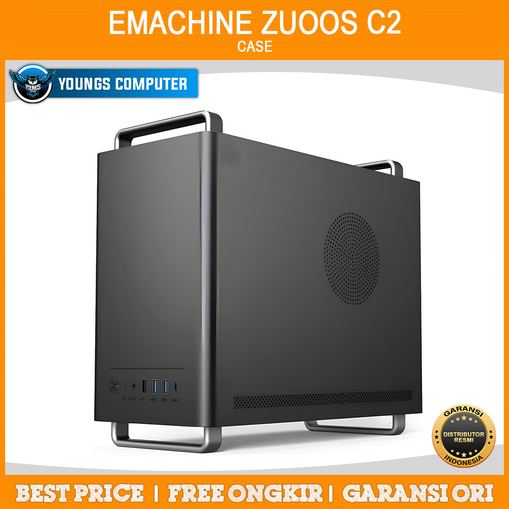 EMACHINE ZUOOS C2 Mobo MATX - ITX / PSU ATX / Metal side panel - Black