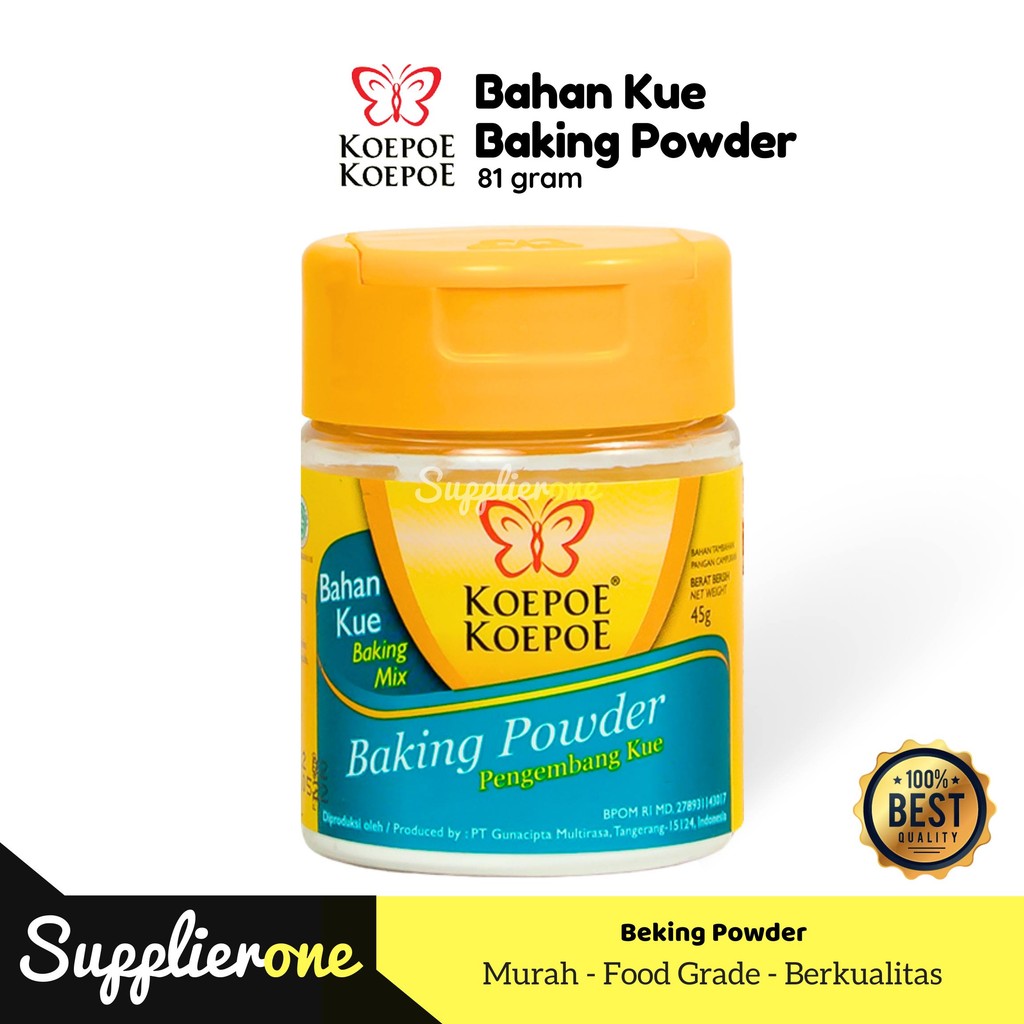 

Baking Powder 45gram / Koepoe Koepoe - Baking Powder / Bahan Kue Baking Powder