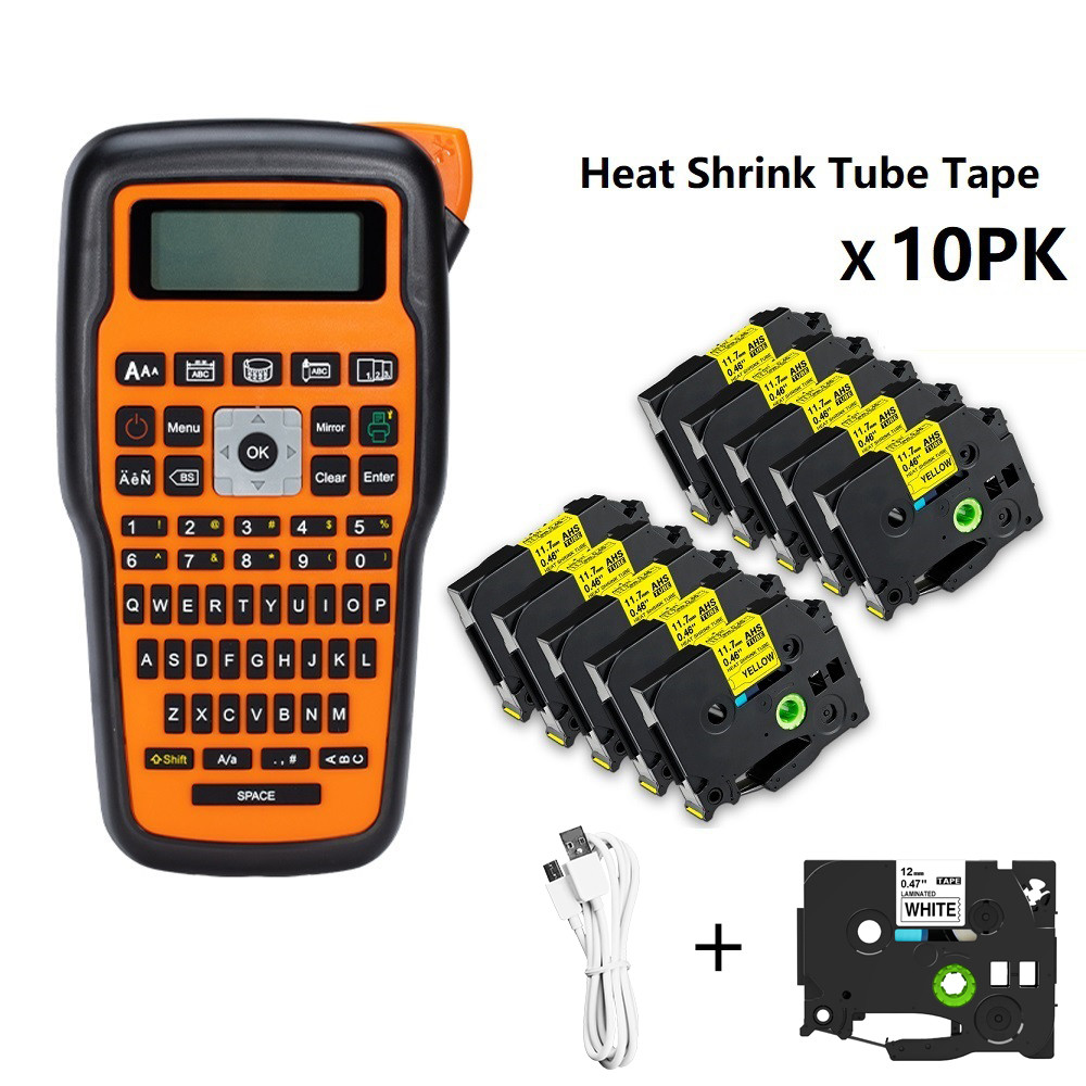 

Portable Label Printer E1000PRO w/ Tube AHS231 631 Compatible for Brother Ptouch Handheld Label Maker Machine Industrial Labeler