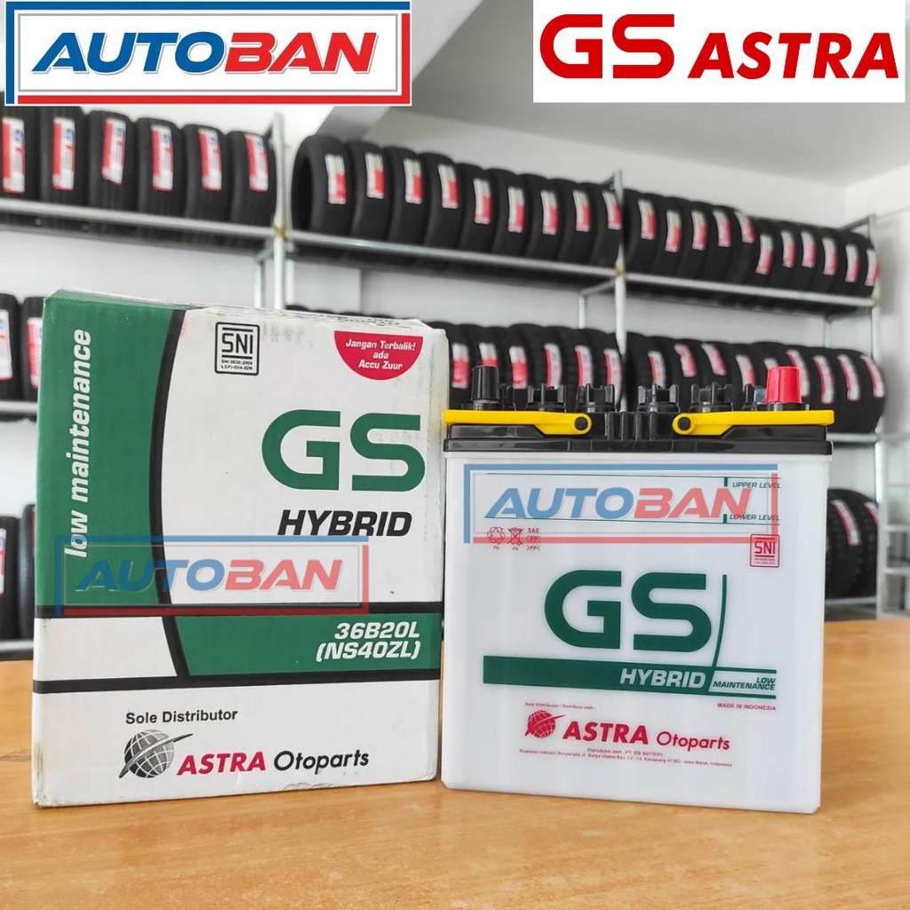 AKI BASAH GS ASTRA HYBRID NS40ZL 36B20L ORIGINAL