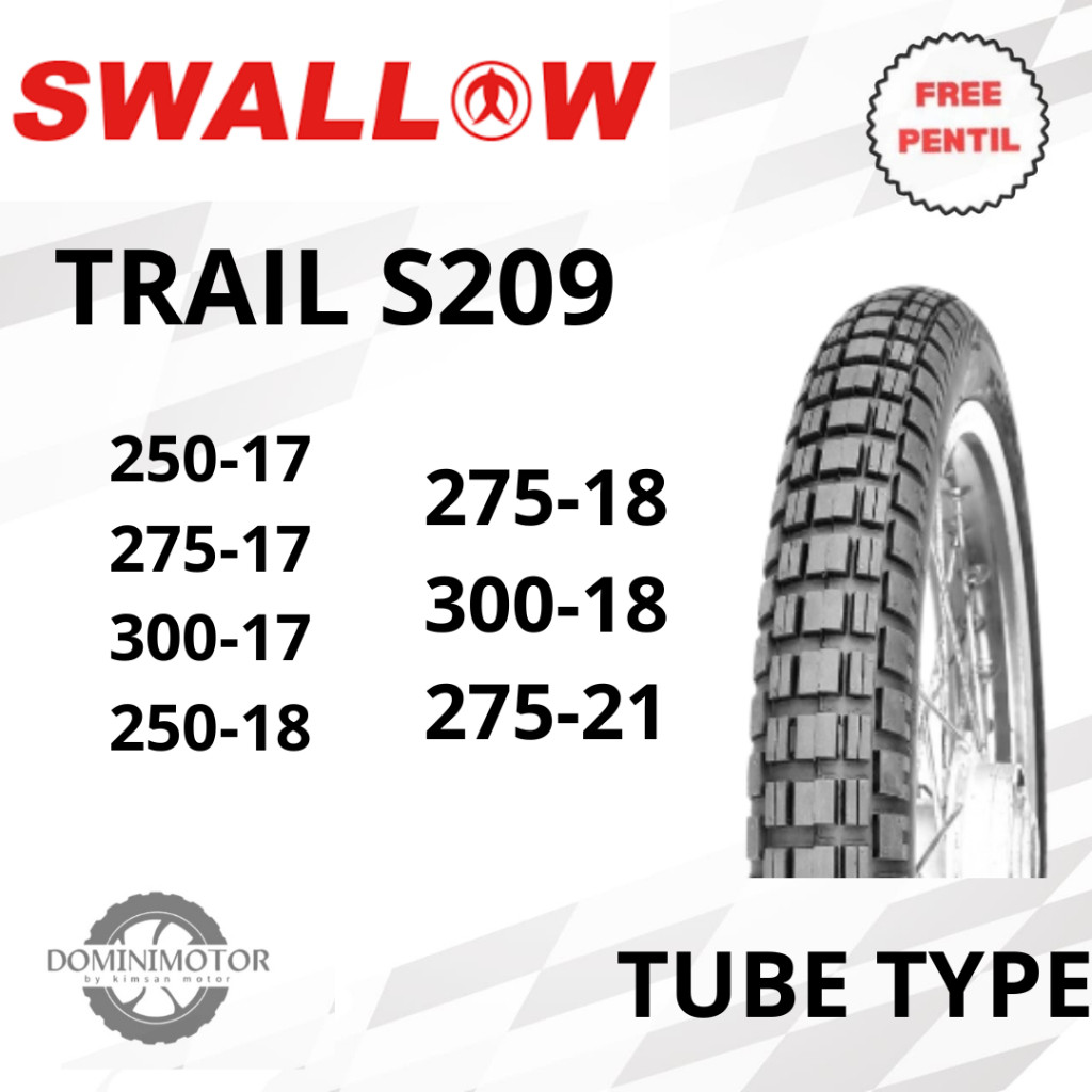 KATLENSHOP Ban Semi Trail Ring 17 Ban Swallow Trail 250 275 300 Ring 17 & Ring 18 Ban Motor Ban Semi
