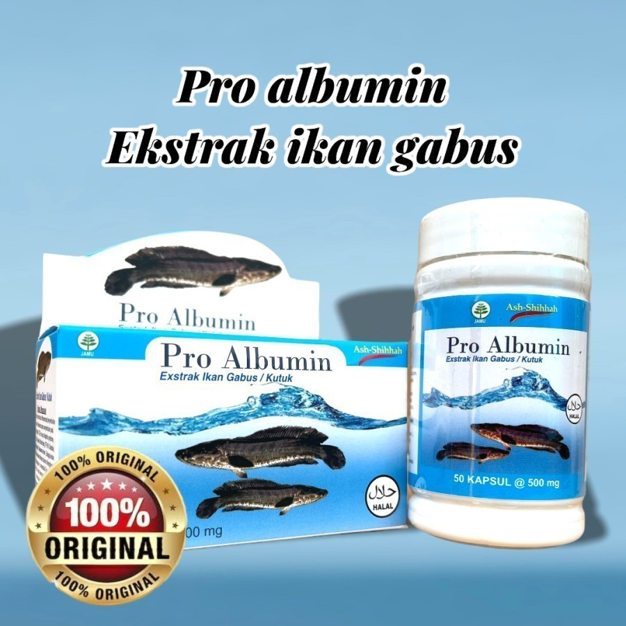 Herbal Sampurna - Pro albumin Ekstrak Ikan Gabus Ori isi 50 kapsul