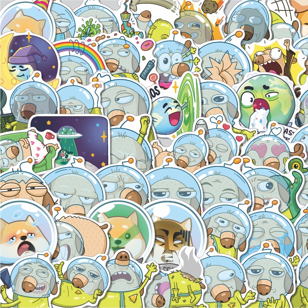 

Stiker Cutting Pack Stiker Animal Cute Cosmo Diggie Isi 100Pcs Series Aesthetic Lucu Keren Untuk Koper Bahan Vynil