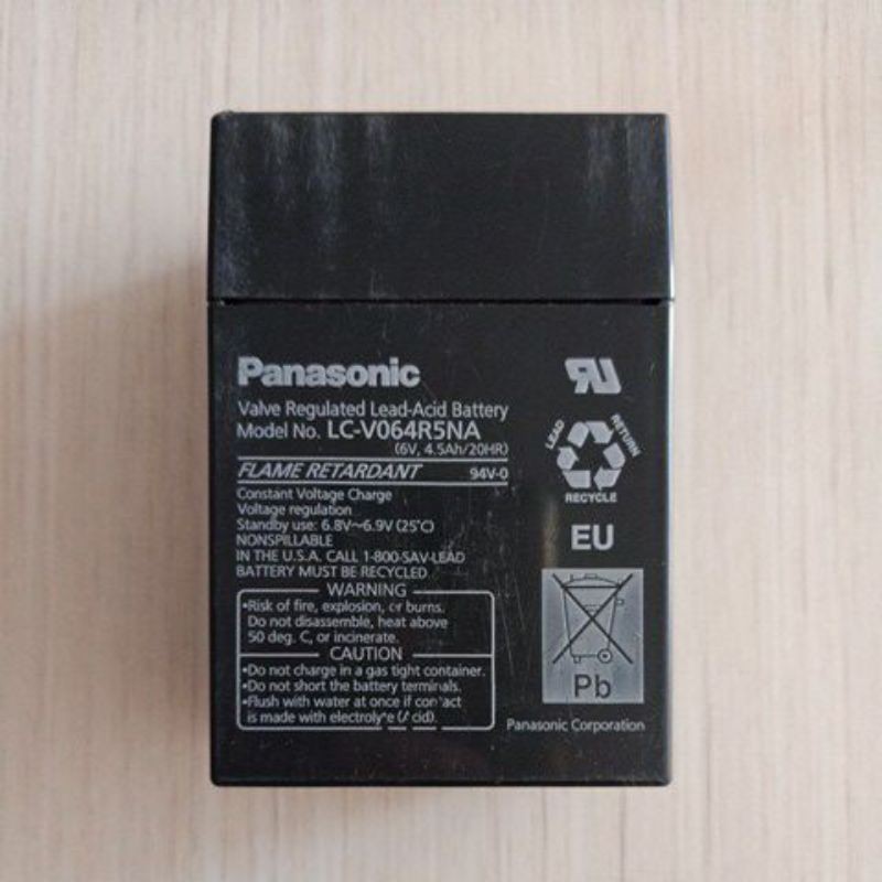 Baterai Aki Kering 6 Volt 4,6Ah Panasonic