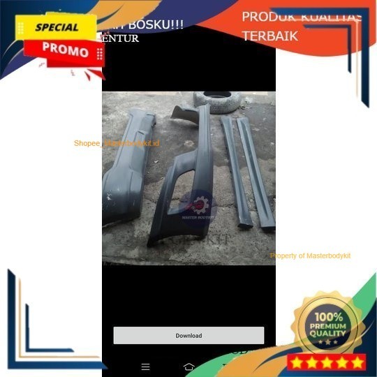 Aksesoris Bodykit Mobil bodykit all new swift euro 2013-2017 b7 Termurah Grade A kuat-tebal-lentur