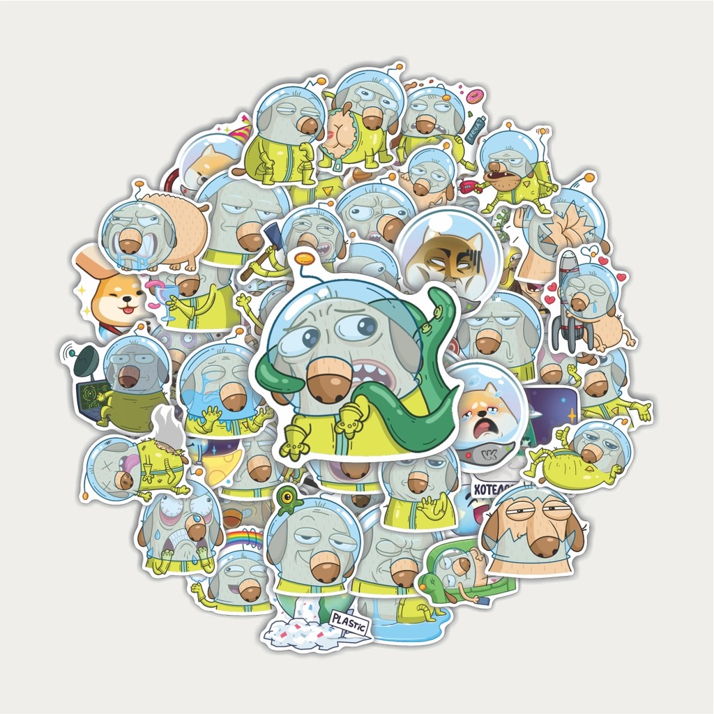 

Sticker Pack Stiker Animal Cute Cosmo Diggie | Sticker TUMBLR | Stiker LAPTOP KOPER HELMP