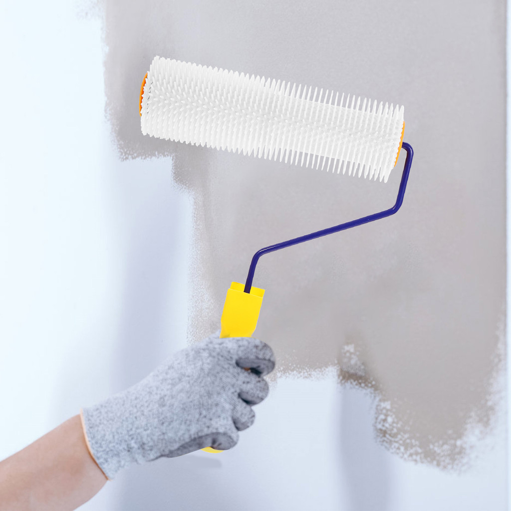 

Self Leveling Screed Spiked Roller Spiked Cement Floor Nail Roller Anti Shedding Epoxy Paint Tool With Handle Flooring Roller