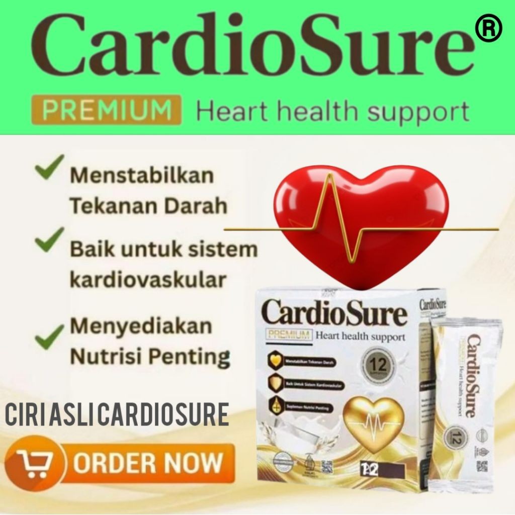 

Cardiosure Premium ® Susu Hipertensi Kolestrol Jantung Asam Urat