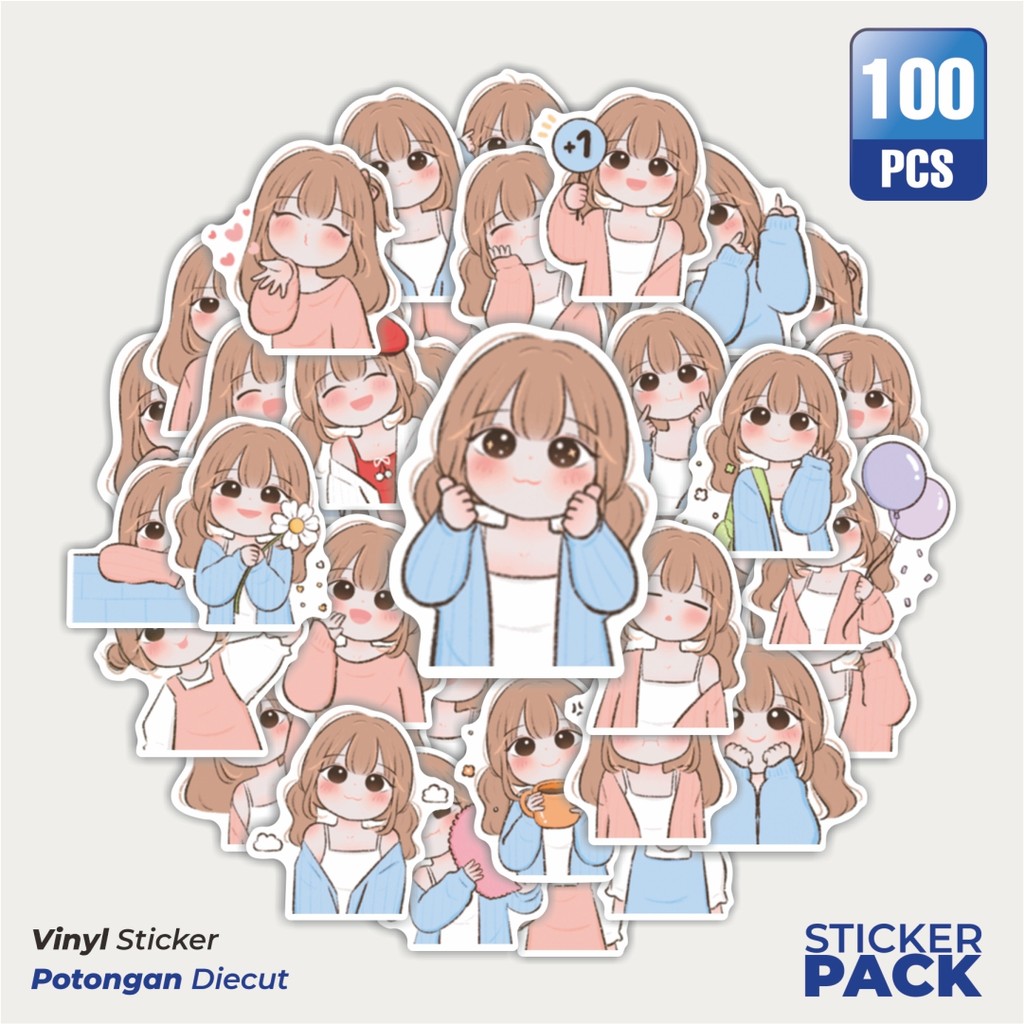 

Terbaru! 50 pcs Stiker Maple Girls Dekorasi Lucu Kreatif untuk Notebook, Skateboard, HP