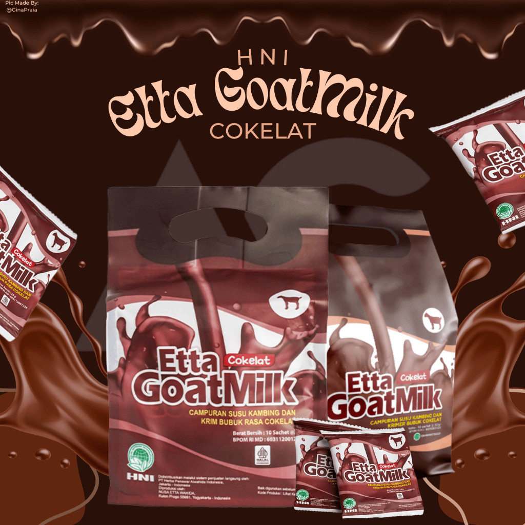

EGM Cokelat | Etta GoatMilk Cokelat | Susu Kambing Etawa rasa Cokelat