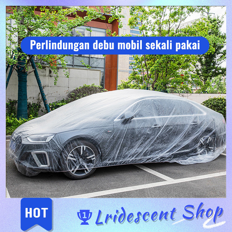 Cover Mobil Transparan Sarung Mobil Bening Tebal Plastik Waterproof Transparan Tebal Anti Air Debu