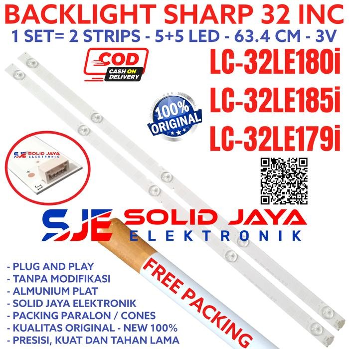 BACKLIGHT SHARP 32LE180 32 LE 180 32 INC INCH LAMPU BL LED TV SHARP