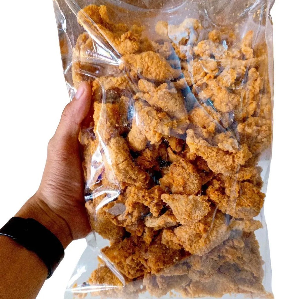

Paket Hemat Kulit Ayam Crispy Original Gurih dan Pedas Daun Jeruk 500Gram Food, Snacks COD