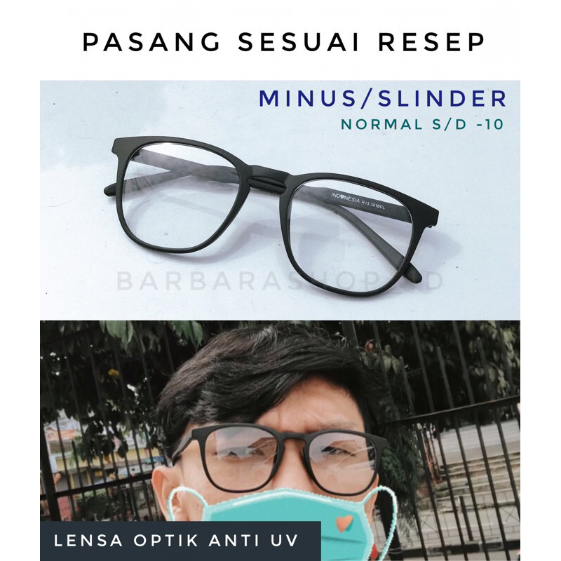 KACAMATA MINUS/SLINDER MINUS 10,-9,-8,-7,-6,-5,-4,-3,-2,-1 SESUAI RESEP PRIA DAN WANITA