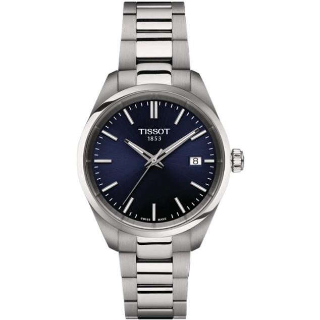 Tissot PR 100 34mm Quartz Watch PR100 Jam tangan wanita Original T150.210.11.041.00 - Biru