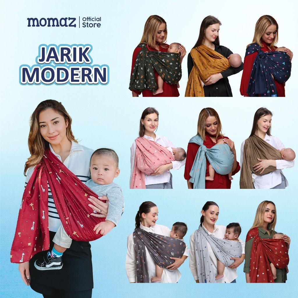 Momaz Gendongan Bayi Newborn - Gendongan Bayi Samping - Jarik Gendongan Bayi - Kado Bayi - Perlengka
