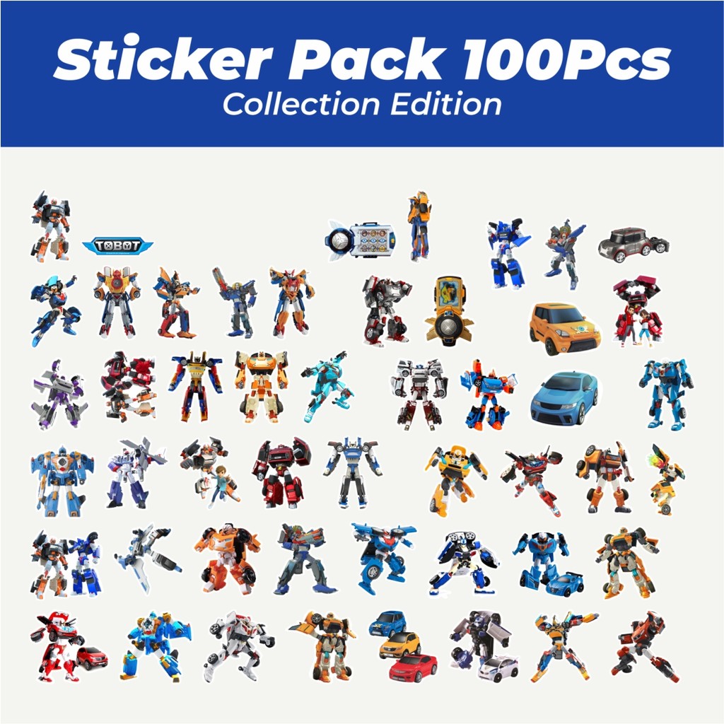 

Hot Stiker Kartun Tobot Lucu Anti Air Stikers Berperekat Waterproof Sticker Decal Buat Motor Helm Buku Journal Koper Casing HP Laptop Botol Minum