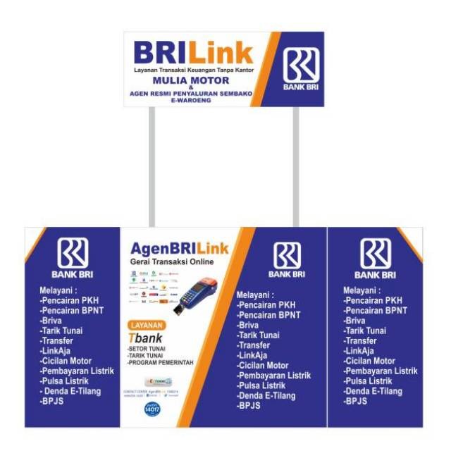 Event Desk Meja Promosi Brilink Sudah Termasuk Printing