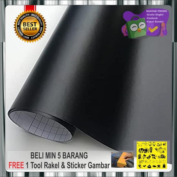 

Stiker hitam doff/mate / skotlet hitam doff/mate