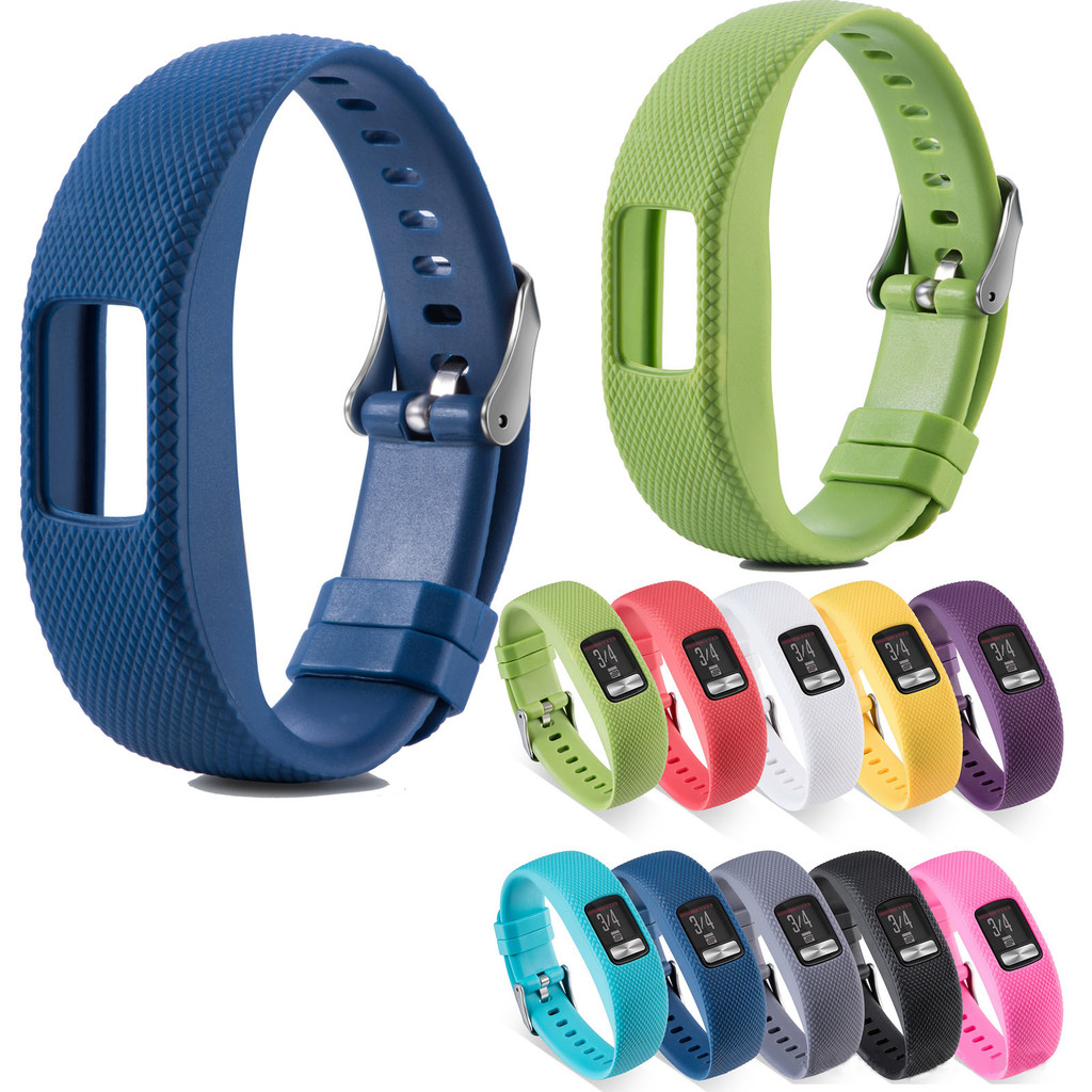 Plaid Textured Watch Band Wristband for Garmin vivofit 4 Replacement Silicone Strap for Garmin vivof