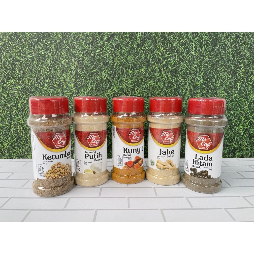 

McCoy Rempah Bubuk HALAL [Ketumbar, Bawang Putih, Kunyit, Jahe, Lada Hitam] - AMY