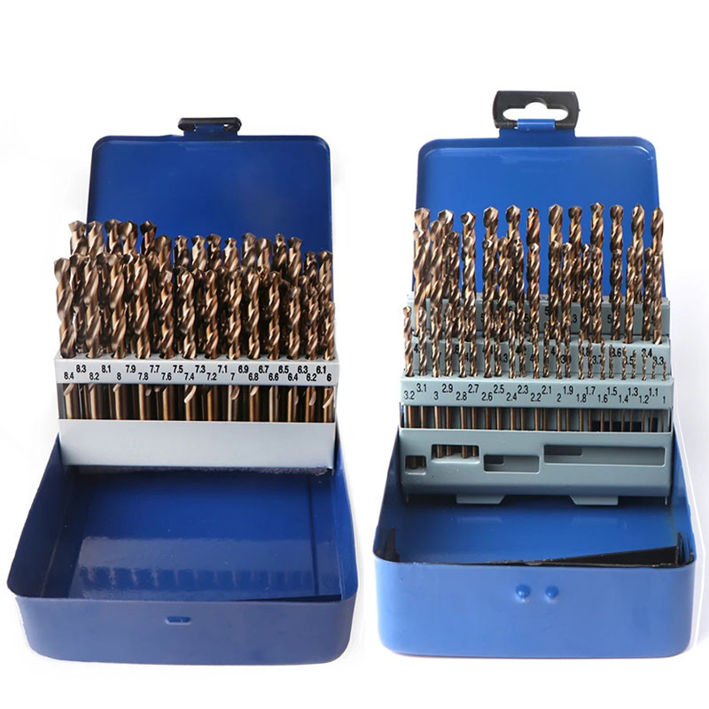 

M35 Cobalt Twist Drill Bits Set 51Pcs 1-6mm/41Pcs 6-10mm for Metal Stainless Steel Wood Power Tools Accessories