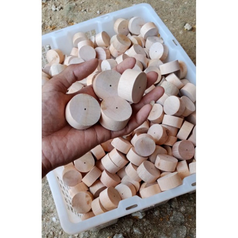 20 pcs Roda kayu Truk oleng Bus oleng DM 4cm