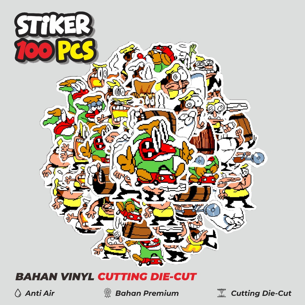 

Terbaru! 50 pcs Pizza T Pepi V26 Dekorasi Lucu Kreatif untuk Notebook, Skateboard, HP