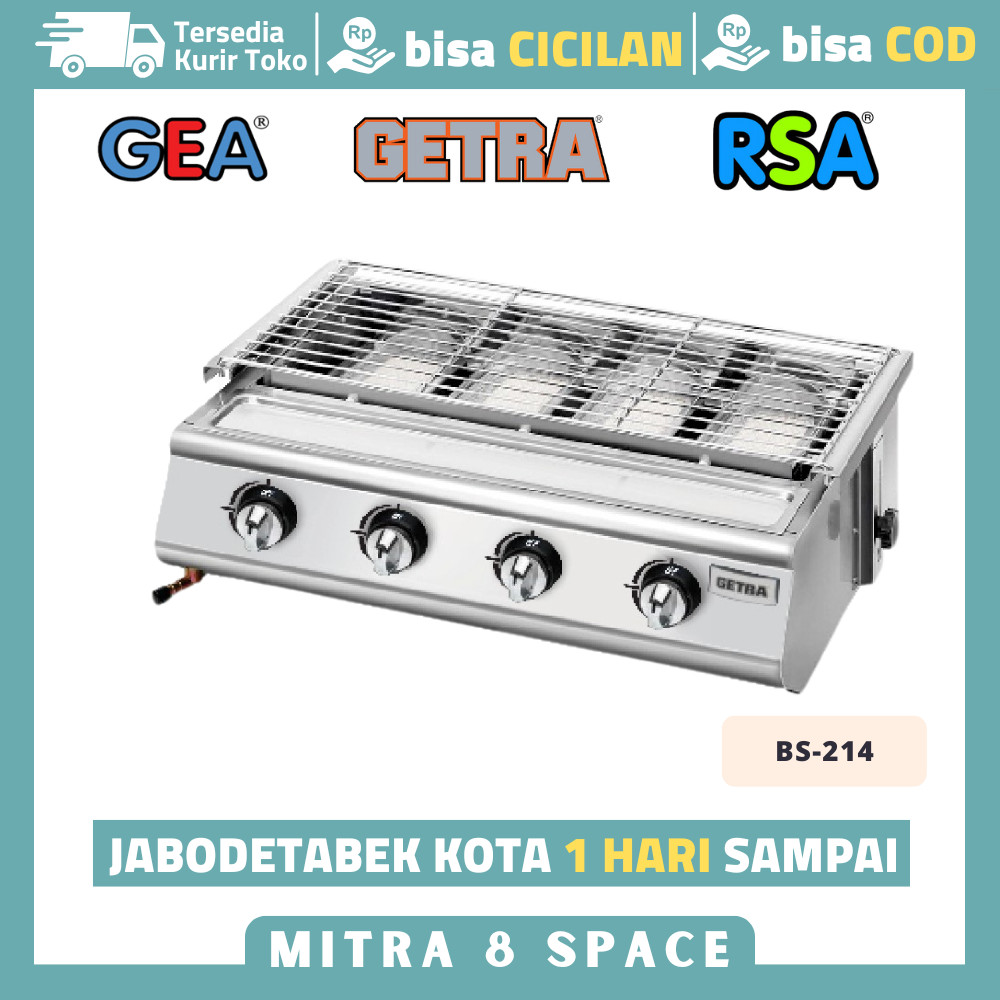 KOMPOR PEMANGGANG GETRA BS214 BS 214 BS-214 GRILLER 4 TUNGKU