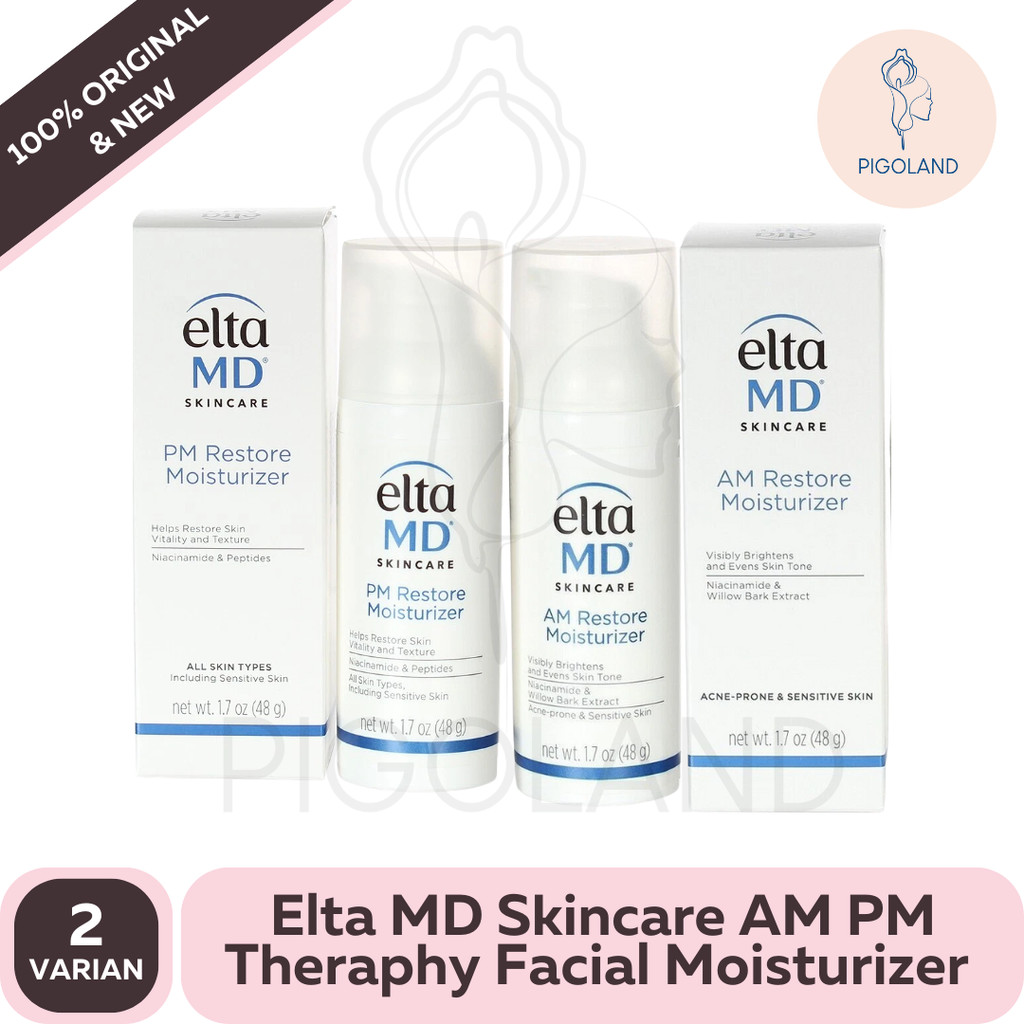 Elta MD Skincare AM PM Theraphy Facial Face Moisturizer 1.7 oz