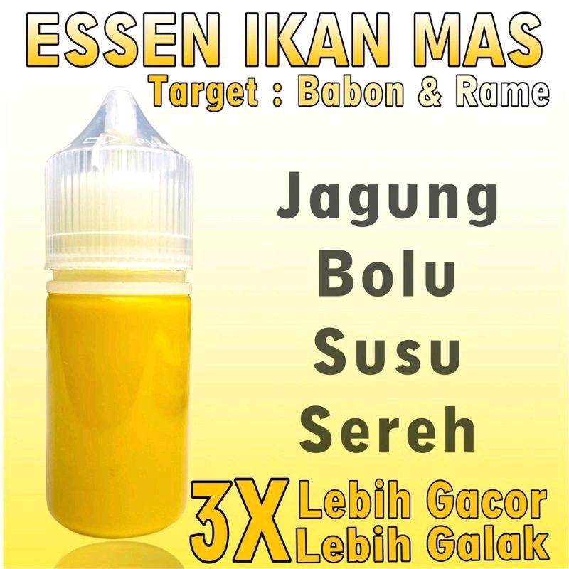 Essen Aroma Jagung Bakar Bolu Susu Sereh Paling Bagus Buat Ikan Mas Babon Dan Rame, Essen Ikan Mas
