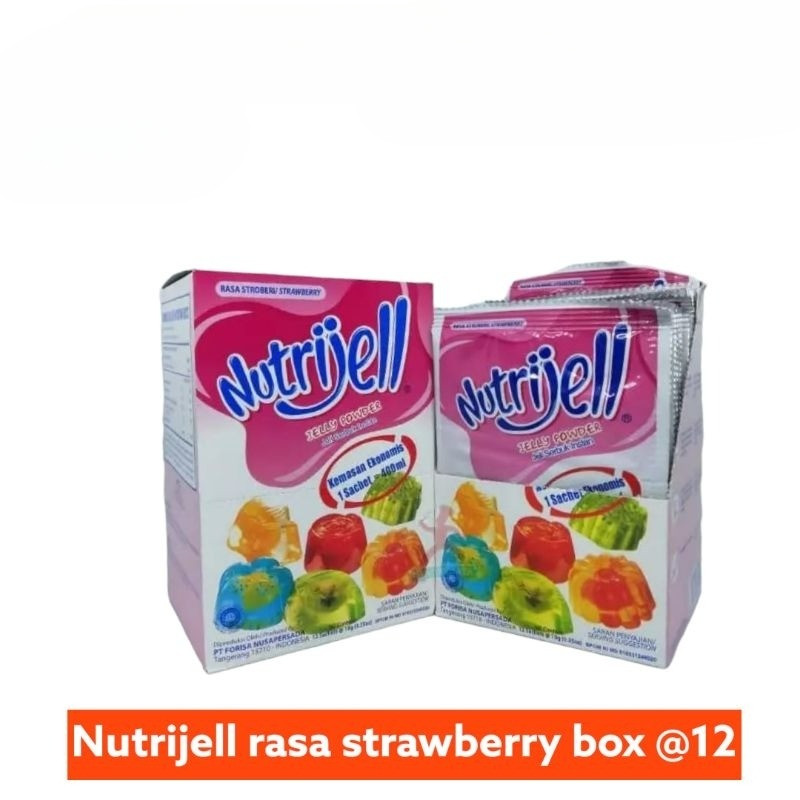 

Nutrijell rasa strawberry box @12