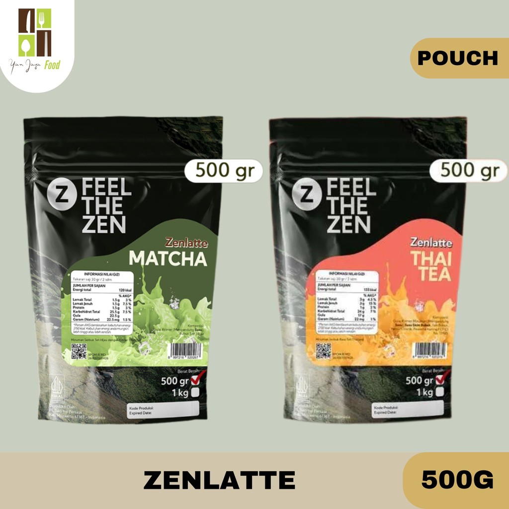 

Zenlatte Minuman Serbuk Instan Rasa Thai Tea / Matcha / 500g