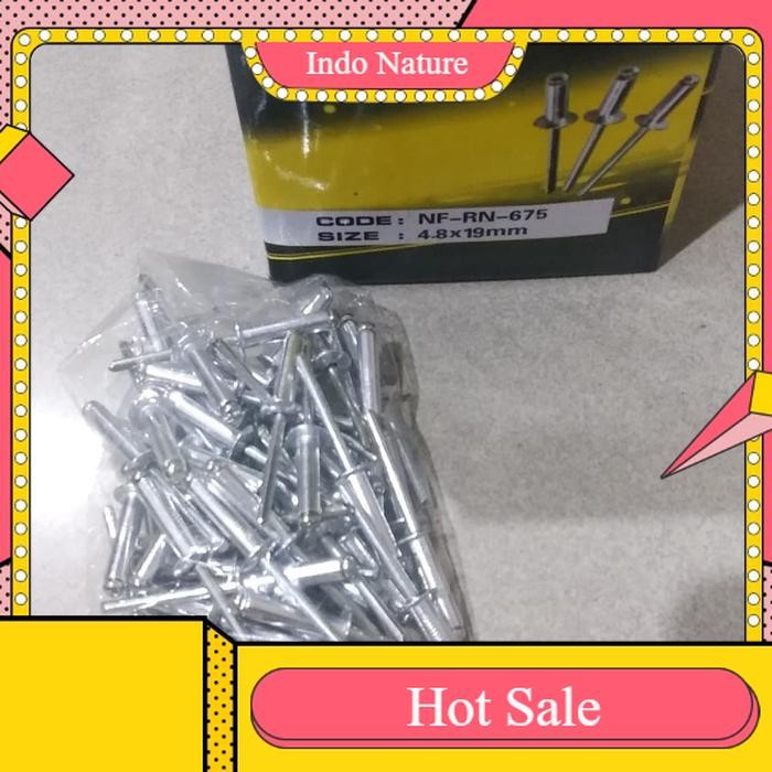 【I_NATURE】BISA COD PAKU RIVET 675 ECER - PAKU RIVET TIPE 675 - BLIND RIVET 4 .8 X 19MM