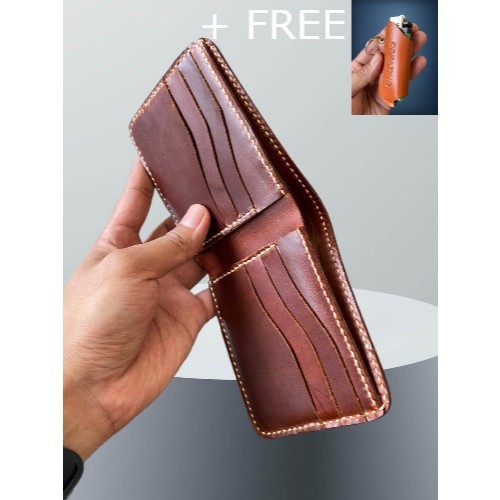 Dompet Pria Kulit Asli Original / Dompet Kulit Pria Asli Garut