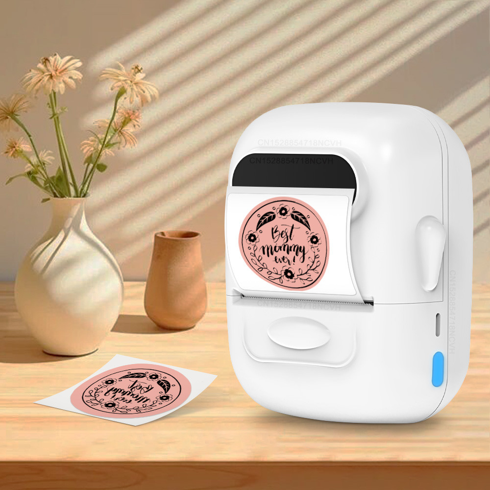 

Wireless Label Printer Marklife P50 Portable Adhesive Sticker Printer Mini Inkless Bluetooth Label Machine or 1PK Label Paper