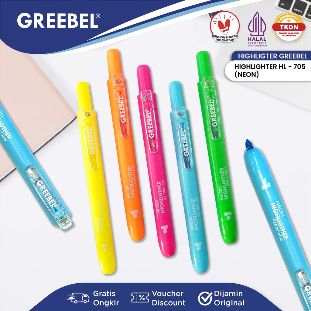 GREEBEL HIGHLIGHTER HL-705 NEON (PCS)