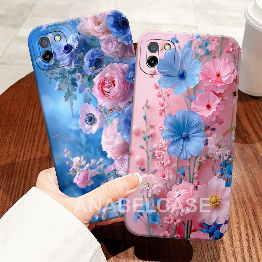 Softcase Realme c11 2020 c11 2021 c20 narzo 50i c30 c30s narzo 50i prime c35 c31 c33 c21 Motif Bunga