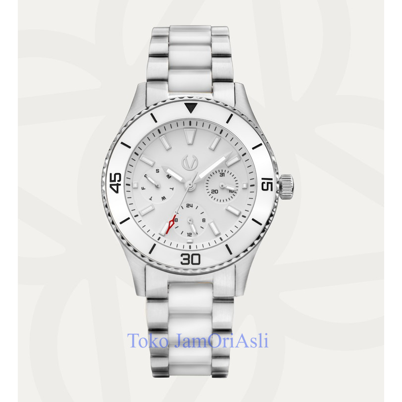 Promo Original Christ Verra Casual Women's Watches Jam Tangan Wanita Tali Rantai Lady Bold  CV 12351