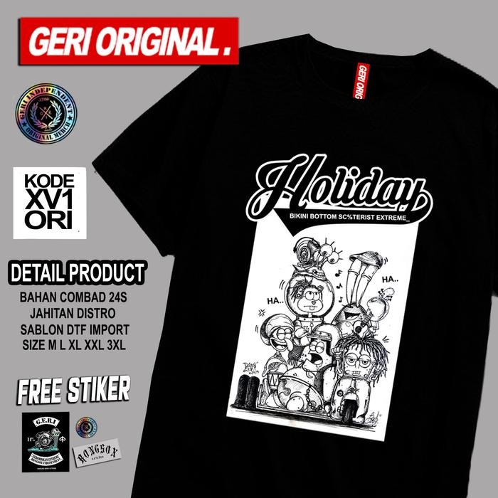 (COD) KAOS GERI ORIGINAL - HOLIDAY - M