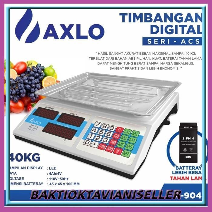 Timbangan Digital Fleco F114 Timbangan Serbaguna Max 30Kg - FLECO F114/30KG - AXLO 40 KG