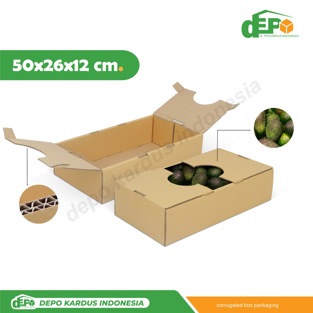 

Box 50x26x12 Doublewall ( AVOKU ) - Box/Kemasan/Kardus/Karton/Boxes/Packaging/Hampers/Kotak/WadahAlpukat/KemasanAlpukat/KotakAlpukat/KardusAlpukat/Tinggi10/Tinggi12