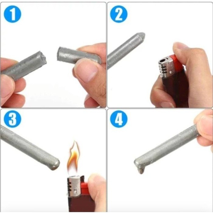 3 Pcs Batang Las PATRI ALUMINIUM TAMBAL PANCI Bakar Suhu Rendah NEL