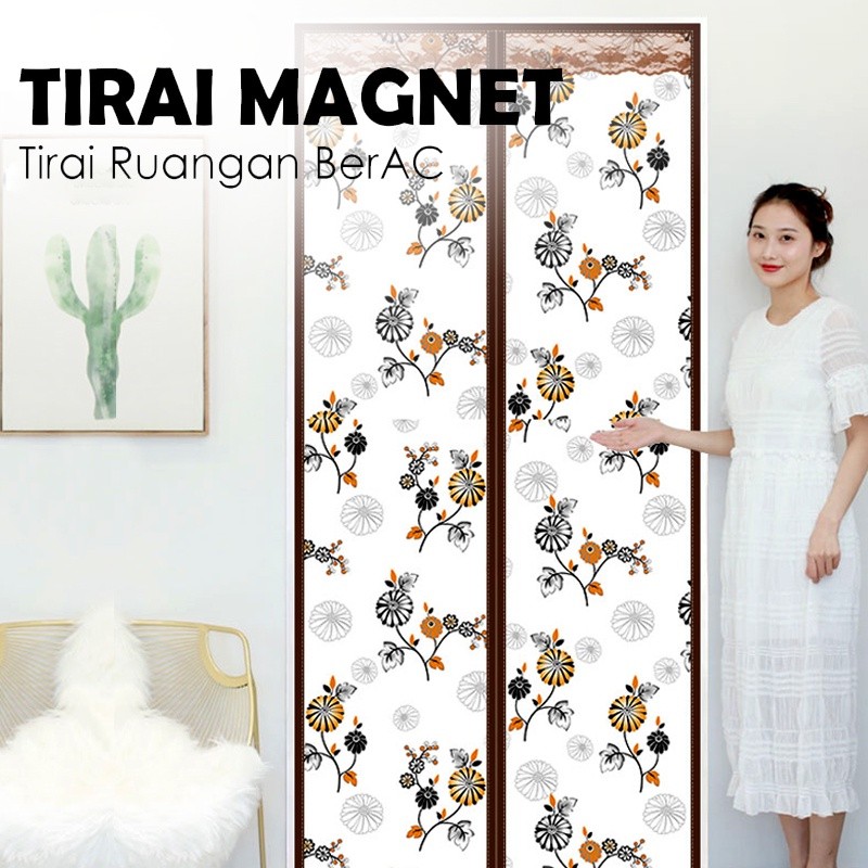 Star OFC - Tirai Magnet Elegan bahan plastik PVC (khusus ruangan berAC) Tirai Pintu kama Tirai Pintu