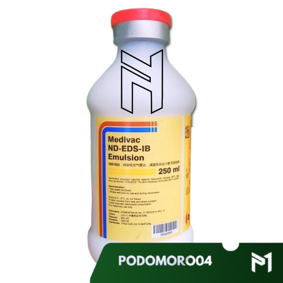 Vaksin ND EDS IB Emulsion Netto 250 ml Dosis 500 Ekor Vaksin Ayam Mencegah Aratan